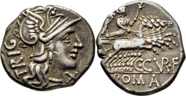REPÚBLICA ROMANA. CURIATIA. Caius Curatius. Denario. 135-134 aC.