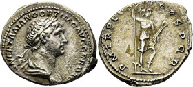 IMPERIO ROMANO. Trajano. Denario. 114-117 d.C. PM TR P COS VI PP SPQR. Leve tono