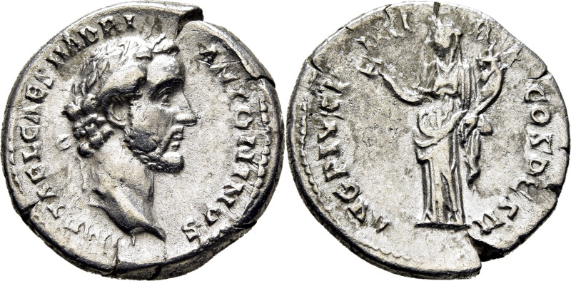 IMPERIO ROMANO. Antonino Pío. Denario. 138 d.C. AVG PIVS PM TR P COS DES II. Fel...