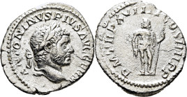 IMPERIO ROMANO. Caracalla. Denario. 215 d.C. PM TR P XVIIII COS IIII PP