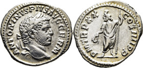 IMPERIO ROMANO. Caracalla. Denario. 217 d.C. PM TR P XX COS IIII PP