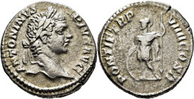 IMPERIO ROMANO. Caracalla. Denario. 206 d. C. PONTIF TR P VIII COS II