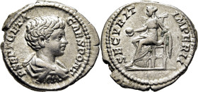 IMPERIO ROMANO. Geta. Denario. 200-202 d.C. SECVRIT IMPERII
