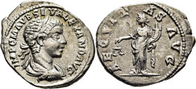 IMPERIO ROMANO. Alejandro Severo. Denario. 232-235 d.C. AEQVITAS AVG