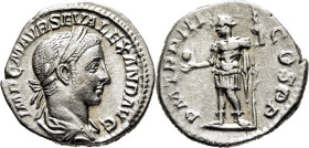 IMPERIO ROMANO. Alejandro Severo. Denario. 224 d.C. PM TR P III COS PP