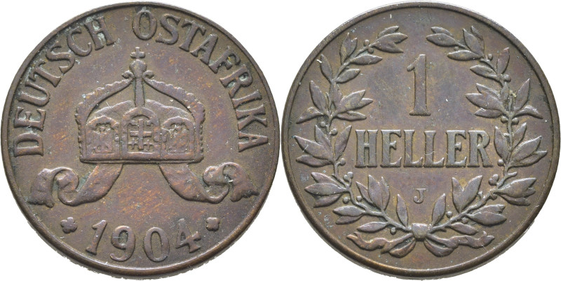 ÁFRICA DEL ESTE ALEMANIA. Corona. 1 heller. 1964J. K7. MBC+. Tono. El propietari...