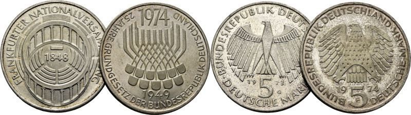 ALEMANIA. Museo de Frankfurt 1848 y 30 años de la República Federal 1949-1974. 5...