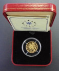 GIBRALTAR. Isabel II. 70 ecus (=50 libras). 1991. Isabel II y jinete con lanza en ristre. PROOF FDC