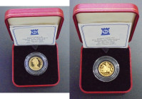 GIBRALTAR. Isabel II. 70 ecus (=50 libras). 1992. Oro. PROOF FDC. Solo se acuñaron 1.000 piezas. Rara