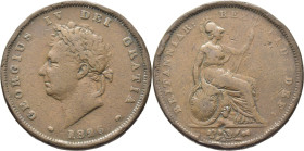 GRAN BRETAÑA. Jorge IV. 1 pen. 1826