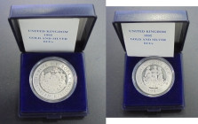 GRAN BRETAÑA. Las tres Gracias, Neptuno y Cibeles... 25 ecus. 1992. Plata. PROOF FDC