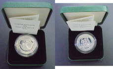 GRAN BRETAÑA. Las tres Gracias, Neptuno y Cibeles... 25 ecus. 1992. Piefort. Plata. PROOF FDC
