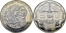 HOLANDA. Huygens (Christian el descubridos de la Teoría ondulatoria de la luz). 25 ecus. 1989. FDC. Rara