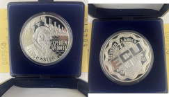 HOLANDA. J.A. Leeghwater. Molinos de viento y exclusas. 25 ecus de plata. 1993. PROOF FDC