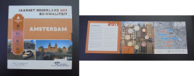 HOLANDA. Dedicado a Amsterdam. 1 céntimo a 2 euros. 2017. Blíster en carton con 8 monedas. SC+ y SC