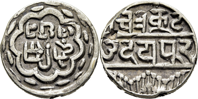 INDIA. Mewaru Daipur. Swarupshani. 1/2 r. (1891-1928). K10. Mitch3581. Fallo de ...