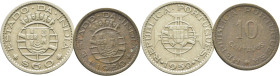 INDIA Portuguesa. República Escudo. 10 y 60 centavos. 1959. Lote de 2