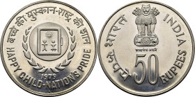 INDIA. Infancia. 50 rupias. 1979. PROOF FDC