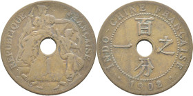 INDOCHINA Francesa. La República y las colonias sedentes. 1 ct. 1902A