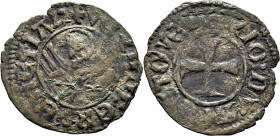 ITALIA. Venecia. Antonio Venier (LXII). Cruz patada y León de S.M. Tornasello. 1382-1400