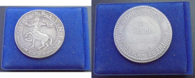 ITALIA. Círculo Numismático Torinense. 10º Raduno Nazionale. Medalla de plata. Tirada 250 ejemplares. SC+