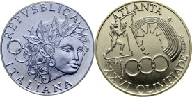 ITALIA. JJ.OO de Atlanta. XXVI Olimpiada. 1.000 liras. 1996. FDC