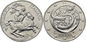 ITALIA. Conferencia de Messina. El rapto de Europa. 10.000 liras. 1995. FDC