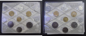 ITALIA. Dama y naves. Serie de once piezas (11) de 1 a 500 liras. 1981. SC+