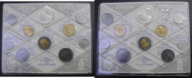 ITALIA. Dama y naves. Serie de diez piezas (10) de 1 a 500 liras, con las dos de 500 liras…SC+