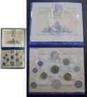 ITALIA. 400 años de Tintoretto. 1 a 1.000 liras. 1994. Juego de once monedas (11) FDC