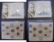 ITALIA. Cincuentenario de Pietro Mascaqui. 1 a 1.000 liras. 1995. Juego de once monedas (11)  FDC. Escasa