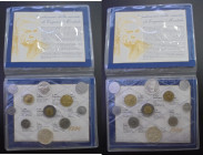 ITALIA. Cien años de Eugenio Montale. 1 a 1.000 liras. 1996. Juego de once monedas (11)  FDC