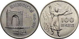 KOREA DEL SUR. 100 won. 1975. SC