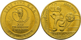 KOREA DEL SUR. 100 won. 2001. Mundial de fútbol 2002. SC-