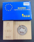 ESPAÑA. Madrid capital de la cultura. Puerta de Alcalá. 1992. 1 ecu. PROOF FDC