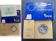 ESPAÑA. Don Quijote de la Mancha. 1994. 1 ecu. PROOF FDC