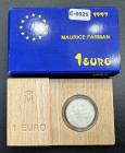 ESPAÑA. Aviación Española y M. Farman. 1997. 1 euro. PROOF FDC. Pátina blanquecina
