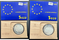 ESPAÑA. La Marina Española y D. Juan de Austria. 1995. 5 ecus. PROOF FDC