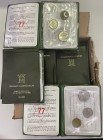 JUAN CARLOS I. Cartera *77 (1+5+25 pesetas). Lote de 32 carteras