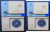 JUAN CARLOS I. XXV Olimpiada Barcelona'92. 2.000 pesetas. 1991. Baloncesto. PROOF FDC