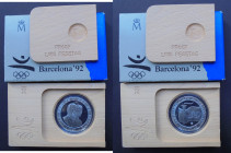 JUAN CARLOS I. XXV Olimpiada Barcelona'92. 2.000 pesetas. 1991. Llama olímpica. PROOF FDC