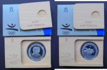 JUAN CARLOS I. XXV Olimpiada Barcelona'92. 2.000 pesetas. 1992. Atletismo. PROOF FDC