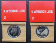 JUAN CARLOS I. 50 Aniversario de la ONU. 2.000 pesetas. 1995. PROOF FDC