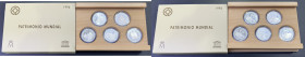 JUAN CARLOS I. Patrimonio de la Humanidad "UNESCO". 2.000 pesetas (5 piezas). 1996. PROOF FDC/SC