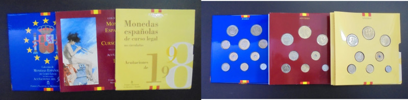 JUAN CARLOS I. Colección de monedas españolas de curso legal no circuladas (3). ...