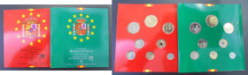 JUAN CARLOS I. Colección monedas curso legal no circuladas (2). 1993 94. SC/SC+. Lote de 2 blísters