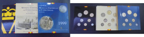 JUAN CARLOS I. Colección monedas curso legal no circuladas (3). 1995 97 99. SC/SC+. Lote de 3 blísters