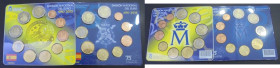 JUAN CARLOS I. Emisión nacional del euro (2). Años 2012 y 2013. SC/SC+. Lote de 2 blísters