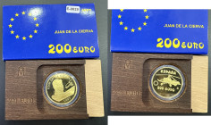 JUAN CARLOS I. Aviación Española, Juan de la Cierva y el autogiro. 1997. 200 euros. Oro. PROOF FDC