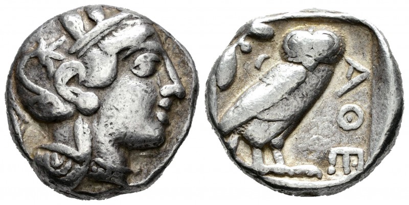 Ática. Tetradracma-Tetradrachm. 480-407 a.C. Atenas. (Cy-2019). (Gc-2526). Anv.:...